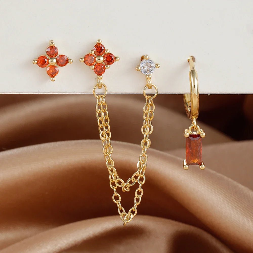 Birthstone Earrings Set - Oreela
