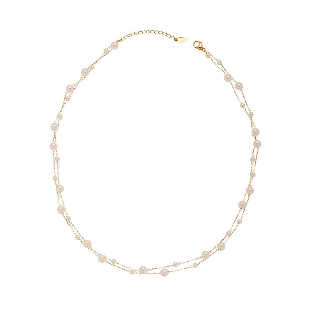 Pearl Chain Necklace - Oreela