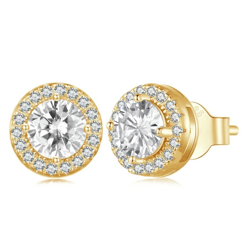 Classic Halo Stud Earrings - Oreela