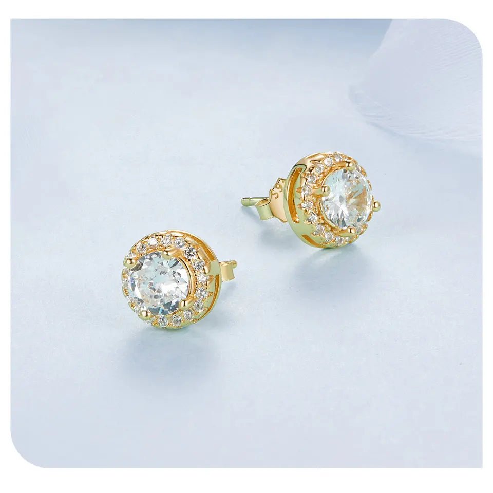 Classic Halo Stud Earrings - Oreela