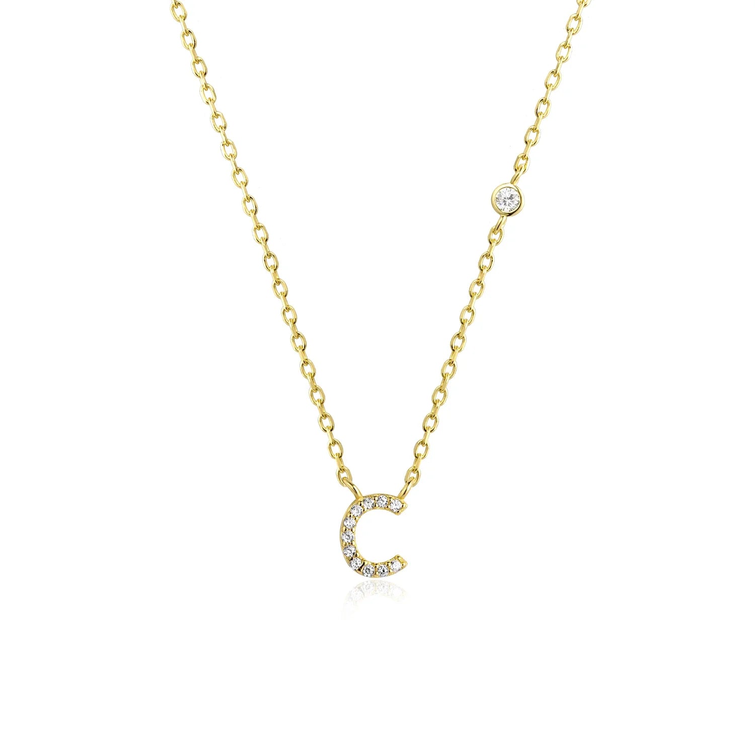 Mono Initial Necklace - Oreela