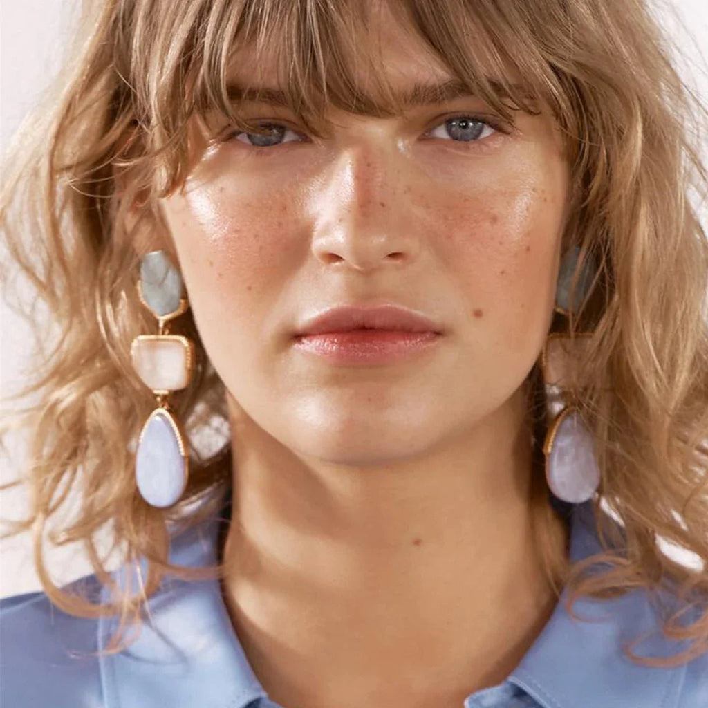 Pastel Resin Drop Earrings - Oreela