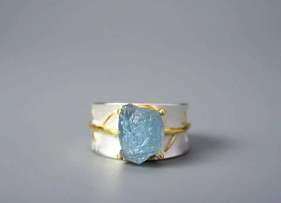 Celeste Aquamarine Ring - Oreela