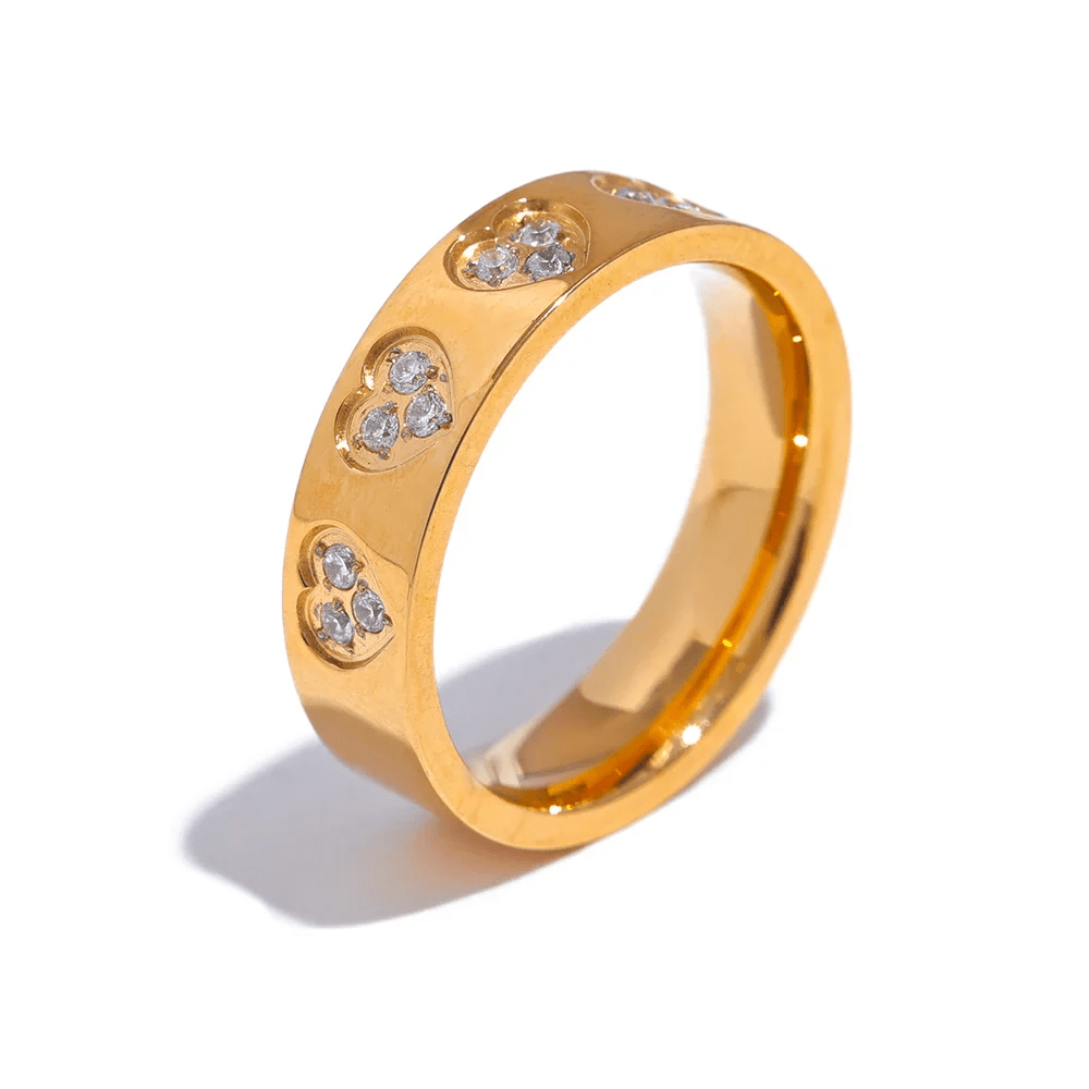 Zirconia Chic Heart Ring - Oreela