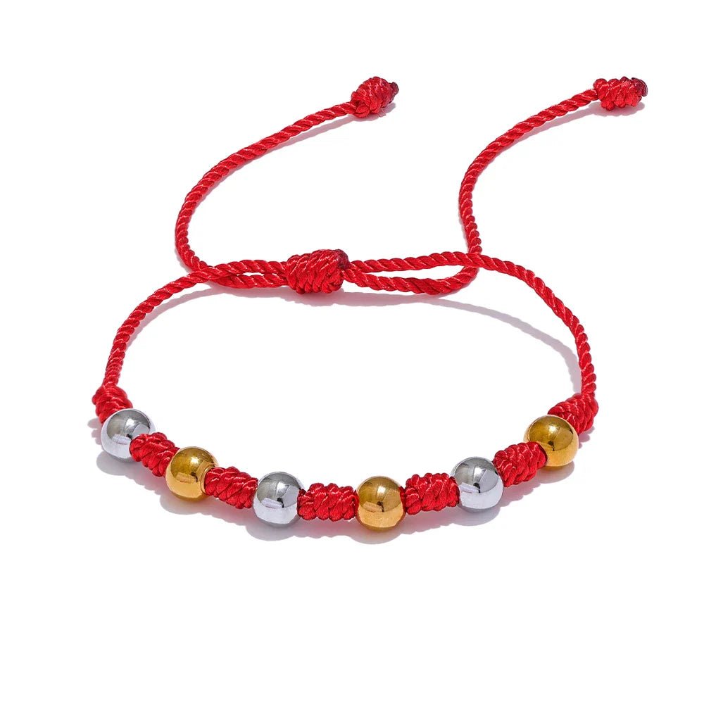 Lucky Handmade Steel Beads Bracelet - Oreela