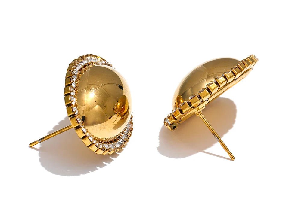 Oval Stud Earrings - Oreela