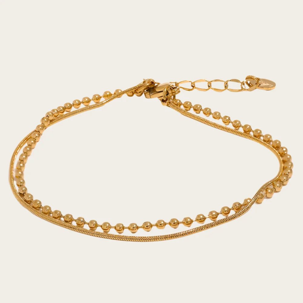 Delicate Gold Chain Bracelet - Oreela