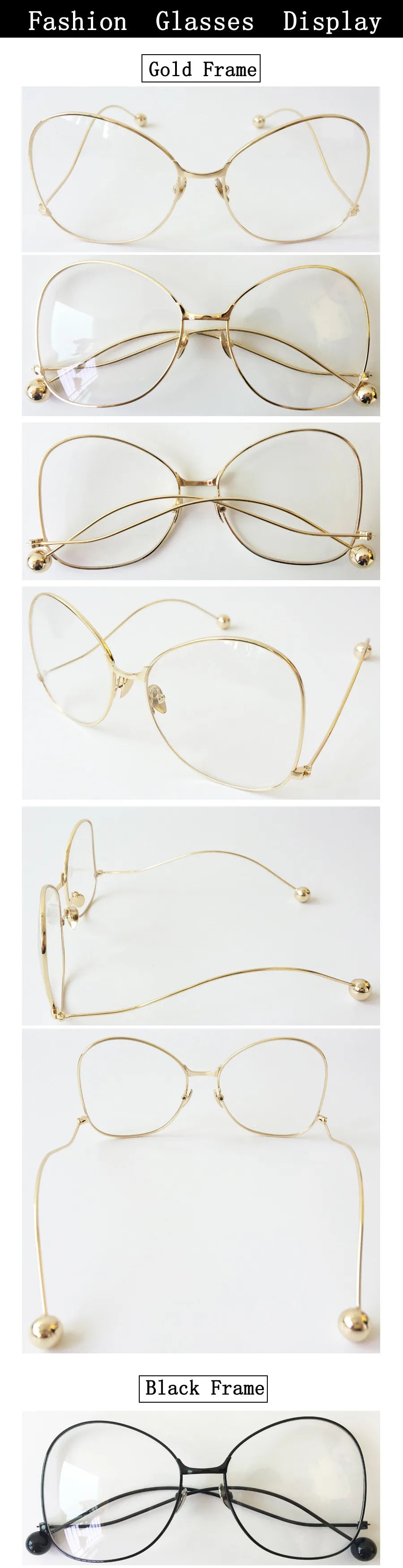 Luxury,Fashionable.  Design- Delicate Metal Big Frame.Hot Sale