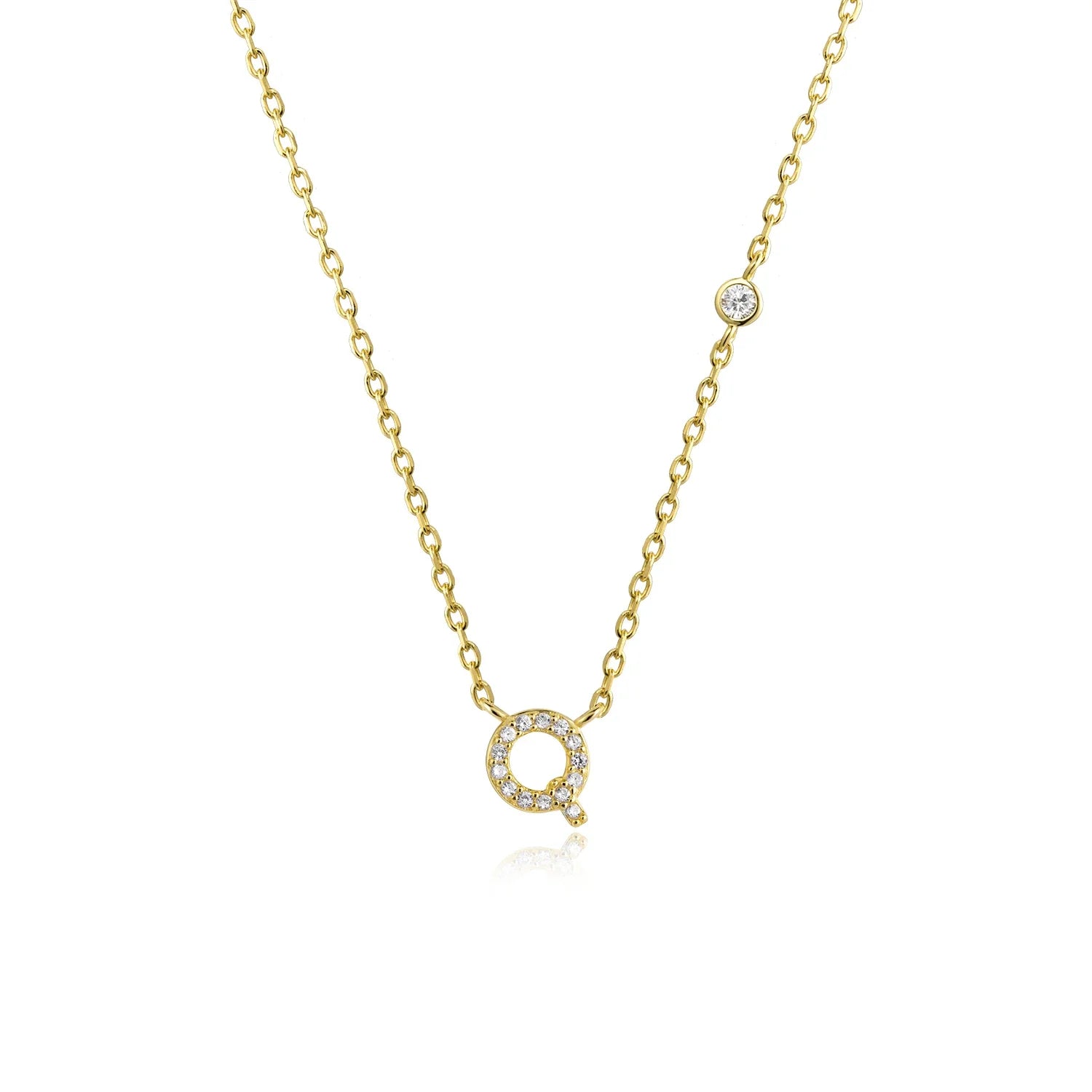 Mono Initial Necklace - Oreela