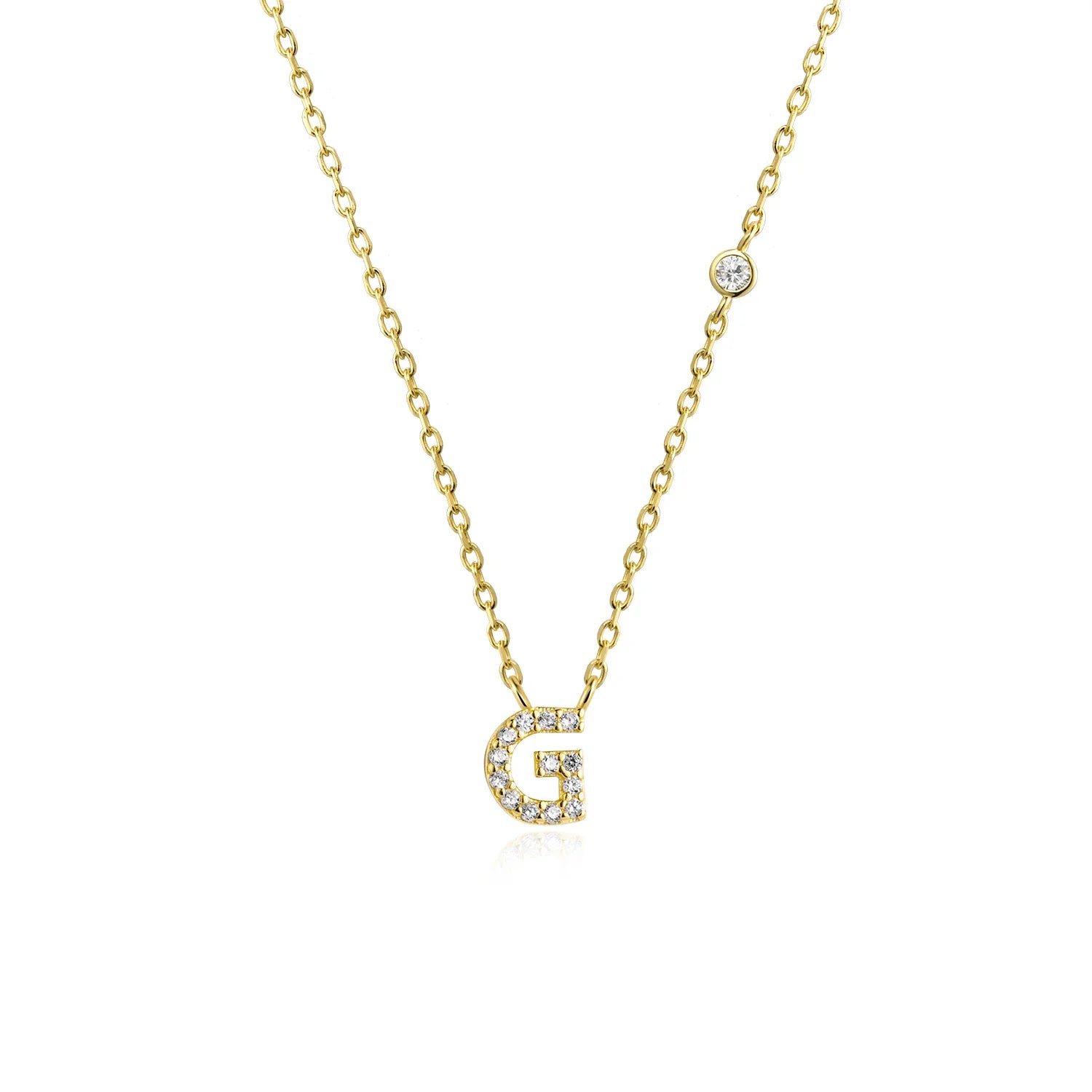 Mono Initial Necklace - Oreela