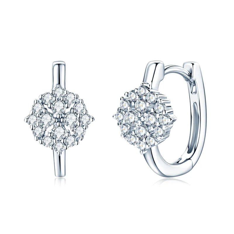 Sparkling Hoop Earrings - Oreela