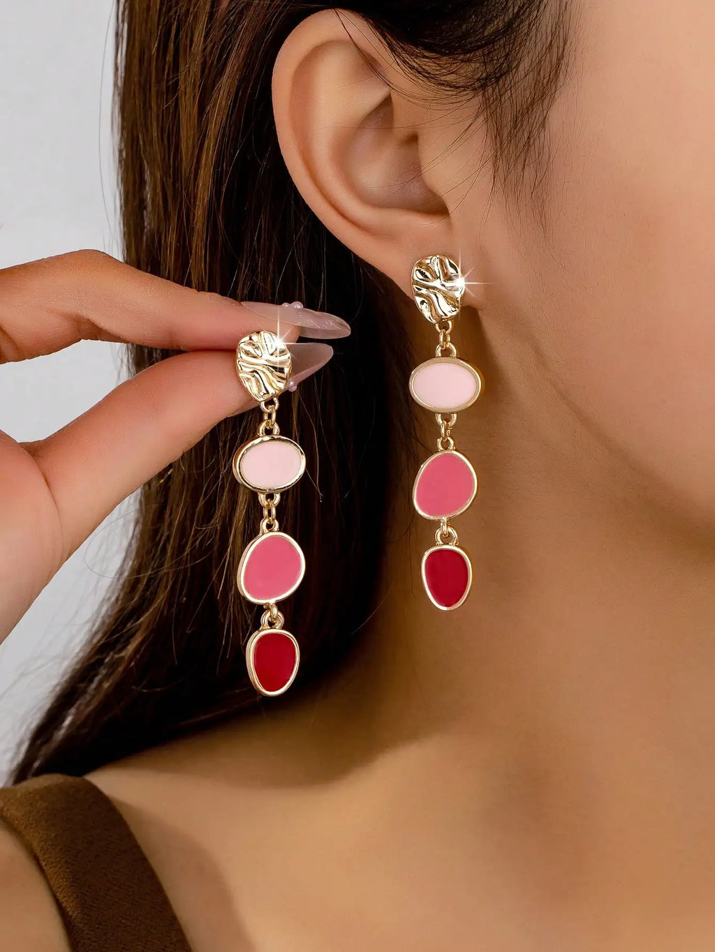Gemstone Drop Earrings