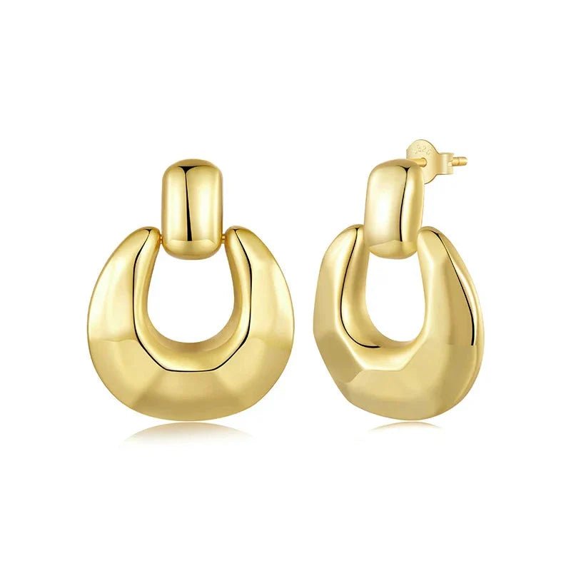 Gold Plated Hoops - Oreela
