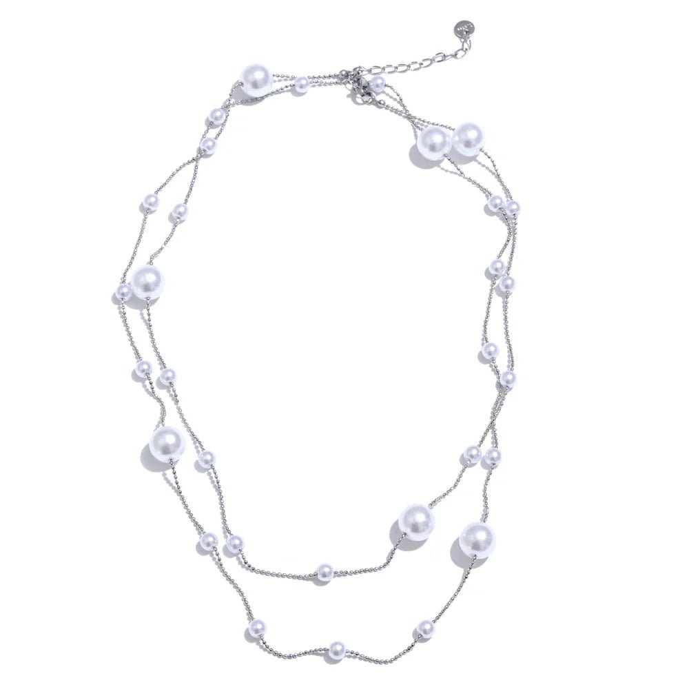 Pearl Bead Sweater Chain - Oreela