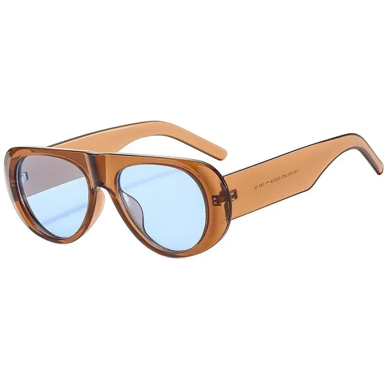 "New" Women Oval Sunglasses. Cool Brand Designer