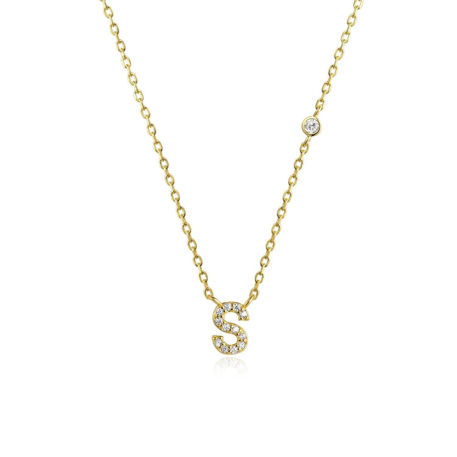 Mono Initial Necklace - Oreela