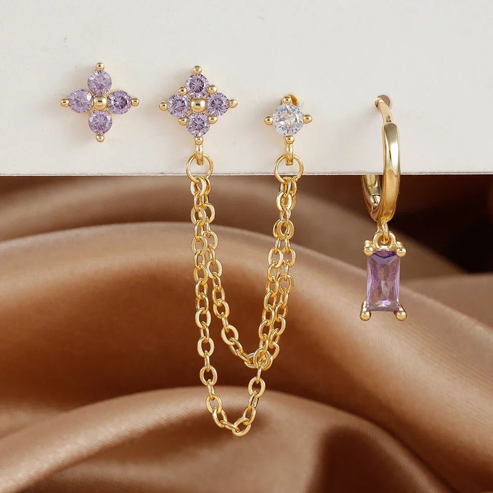 Birthstone Earrings Set - Oreela