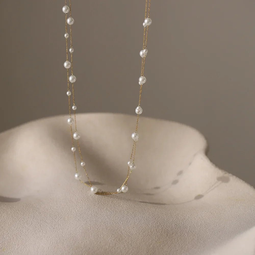 Pearl Chain Necklace - Oreela