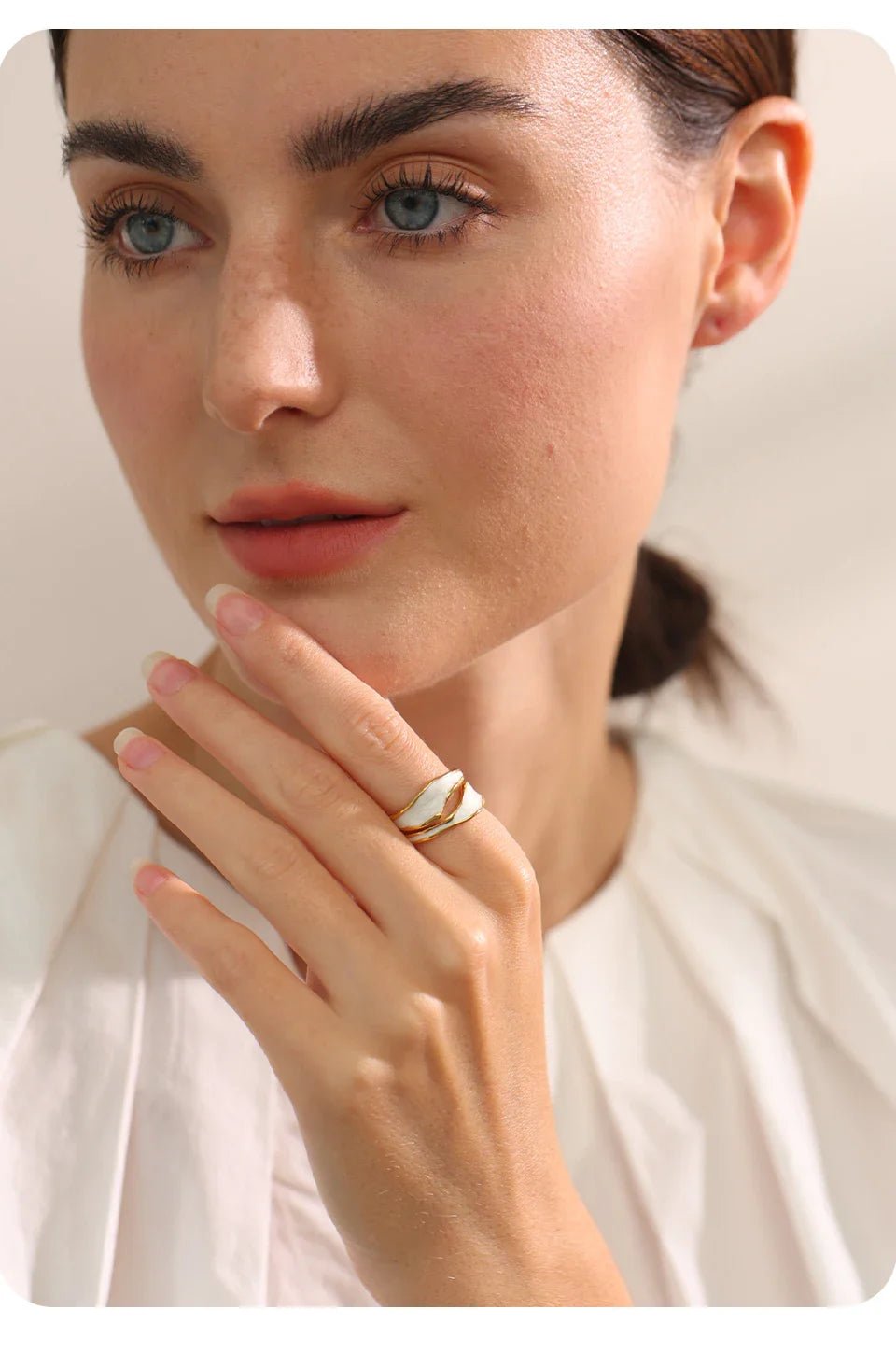 Wave Crest Open Ring - Oreela