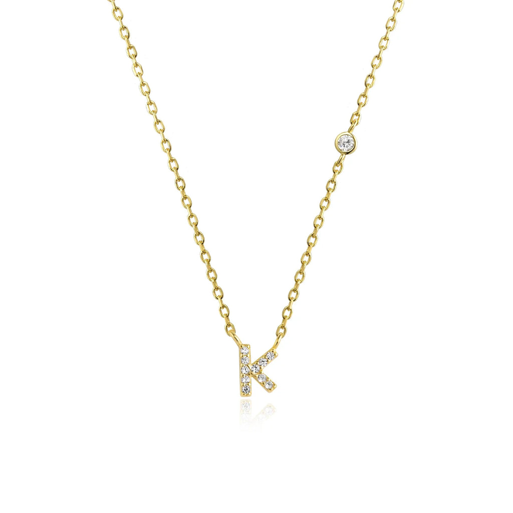 Mono Initial Necklace - Oreela