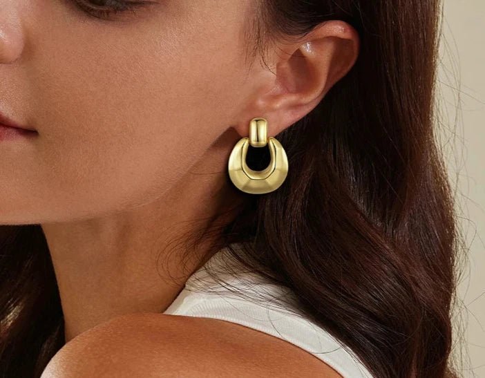 Gold Plated Hoops - Oreela