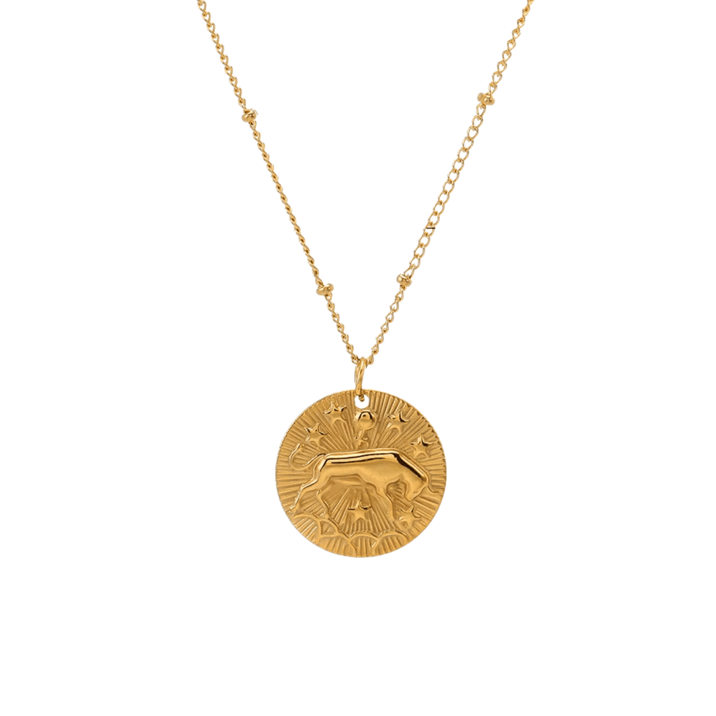 Zodiac Golden Amulet Necklace - Oreela