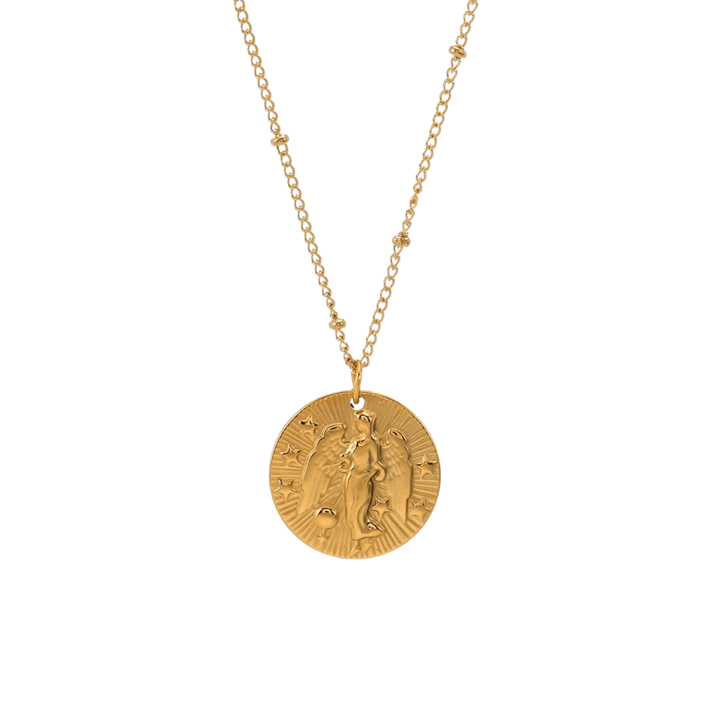Zodiac Golden Amulet Necklace - Oreela