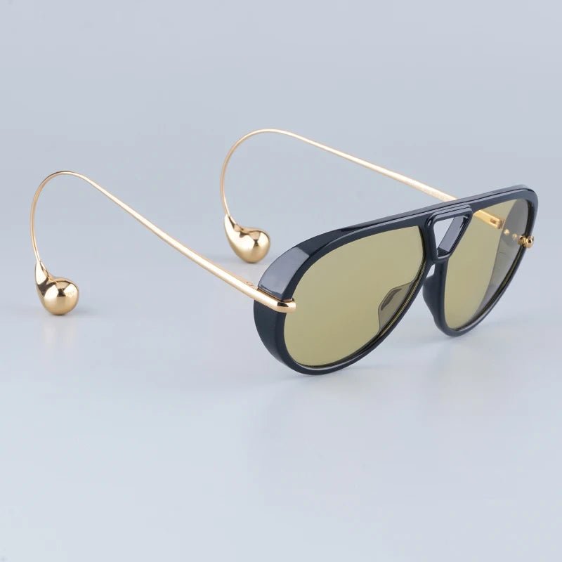 Acetate Long Arm Unisex Sunglasses Designer Brand Alloy Fashion - Oreela