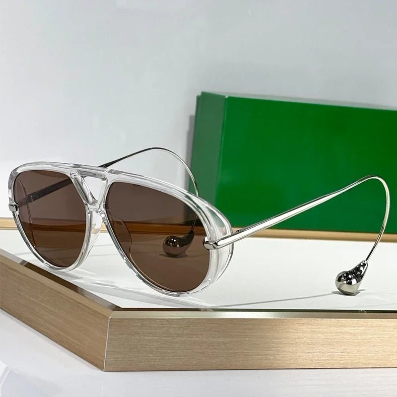 Acetate Long Arm Unisex Sunglasses Designer Brand Alloy Fashion - Oreela