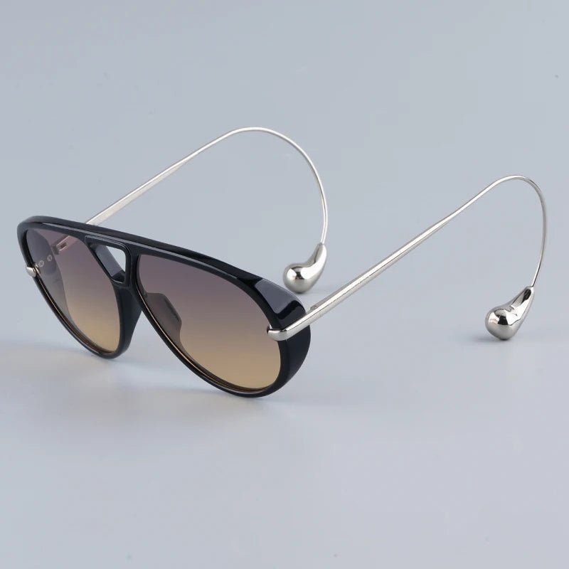 Acetate Long Arm Unisex Sunglasses Designer Brand Alloy Fashion - Oreela