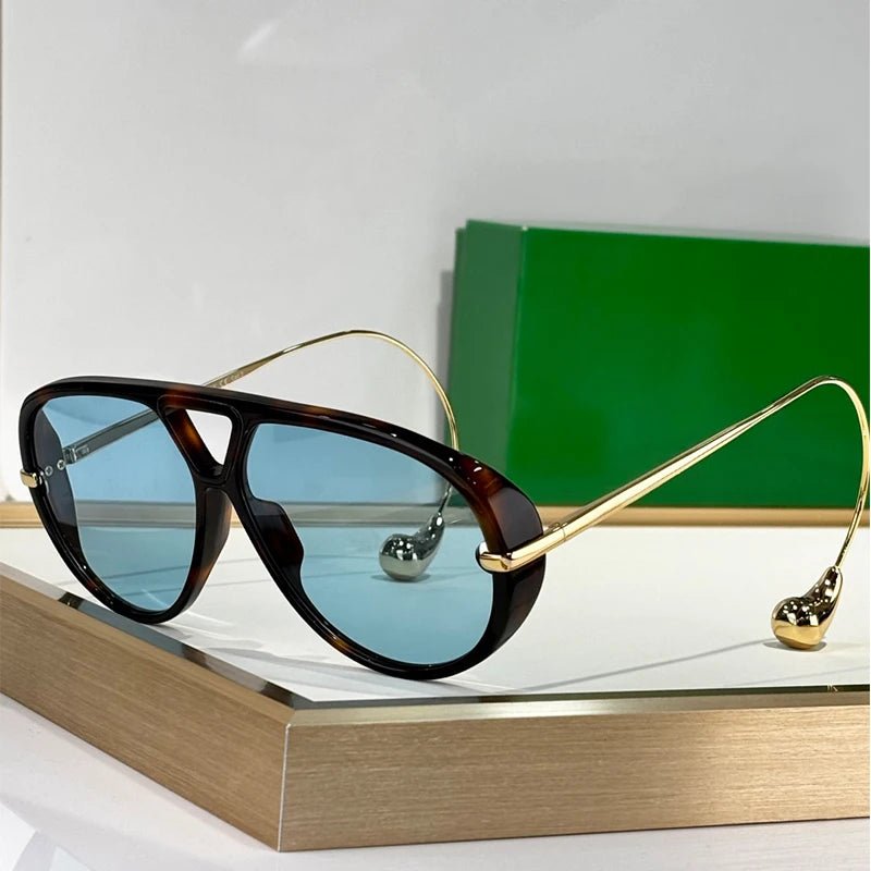 Acetate Long Arm Unisex Sunglasses Designer Brand Alloy Fashion - Oreela