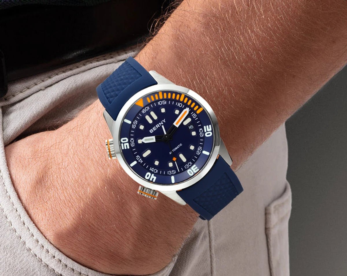 BERNY Automatic Dive Watch for Men Super Luminous - Oreela