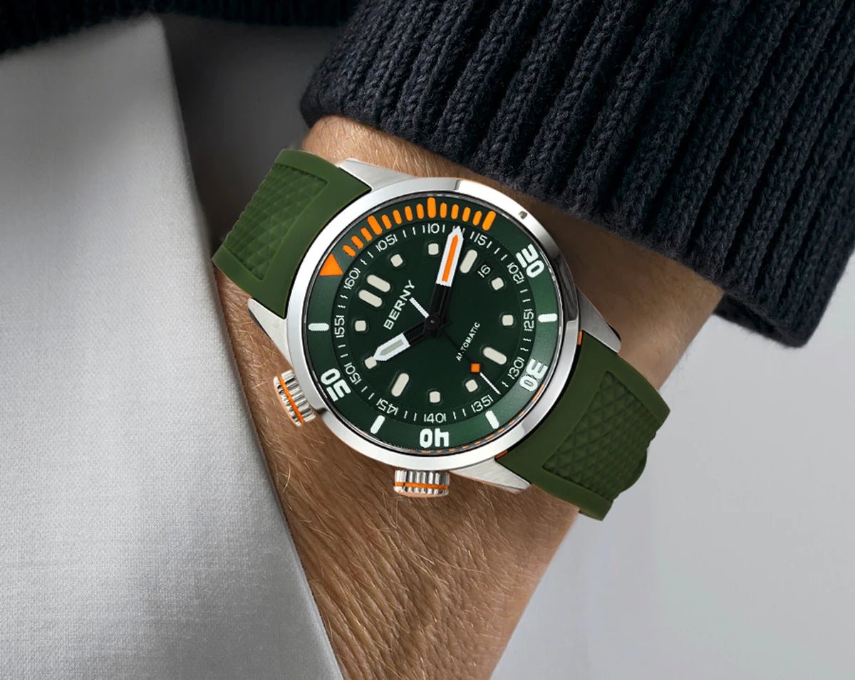 BERNY Automatic Dive Watch for Men Super Luminous - Oreela