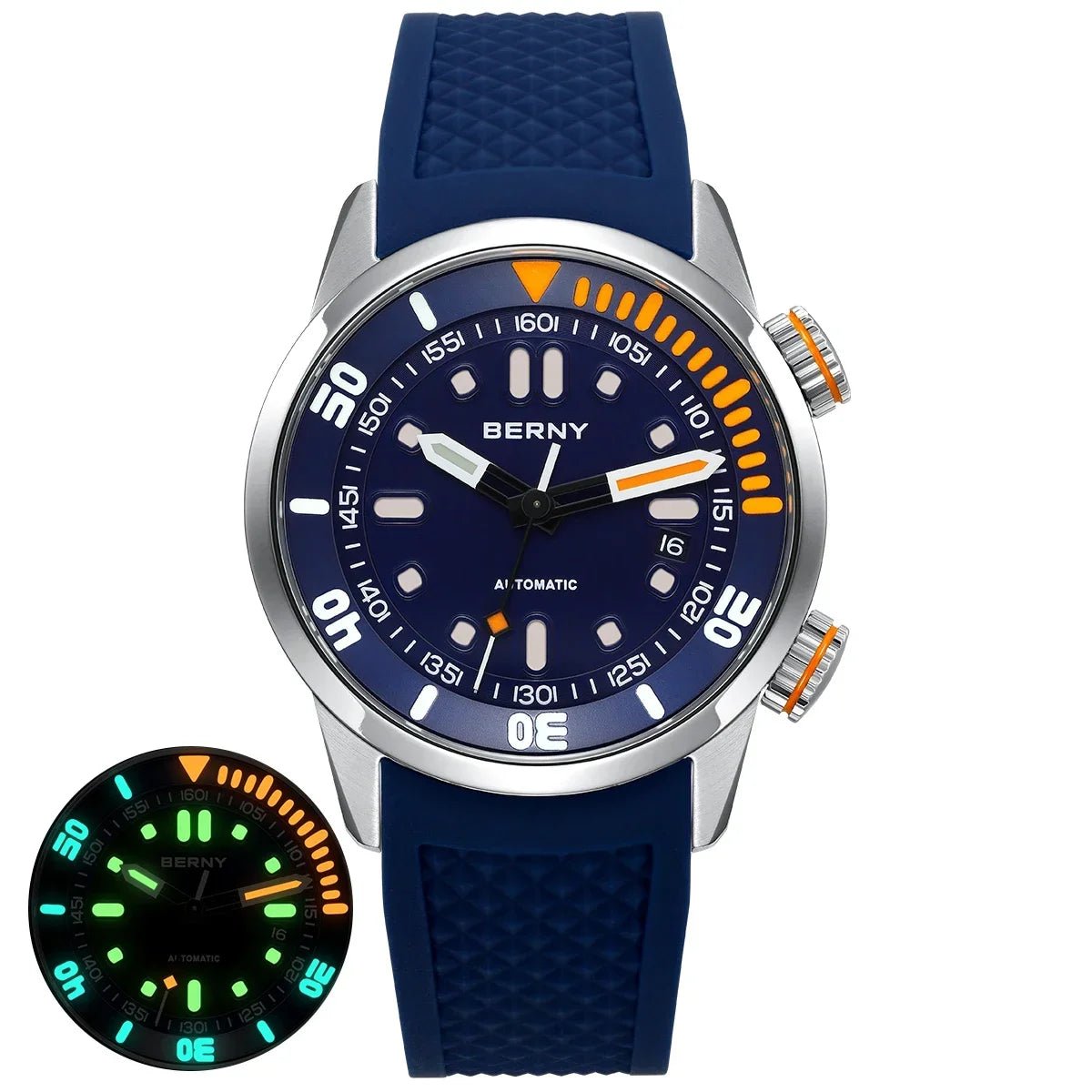 BERNY Automatic Dive Watch for Men Super Luminous - Oreela
