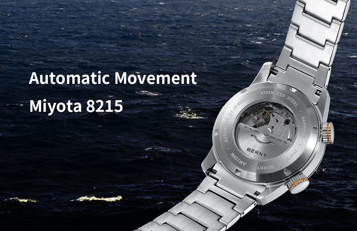 BERNY Automatic Dive Watch for Men Super Luminous - Oreela