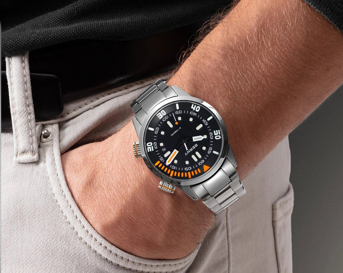 BERNY Automatic Dive Watch for Men Super Luminous - Oreela