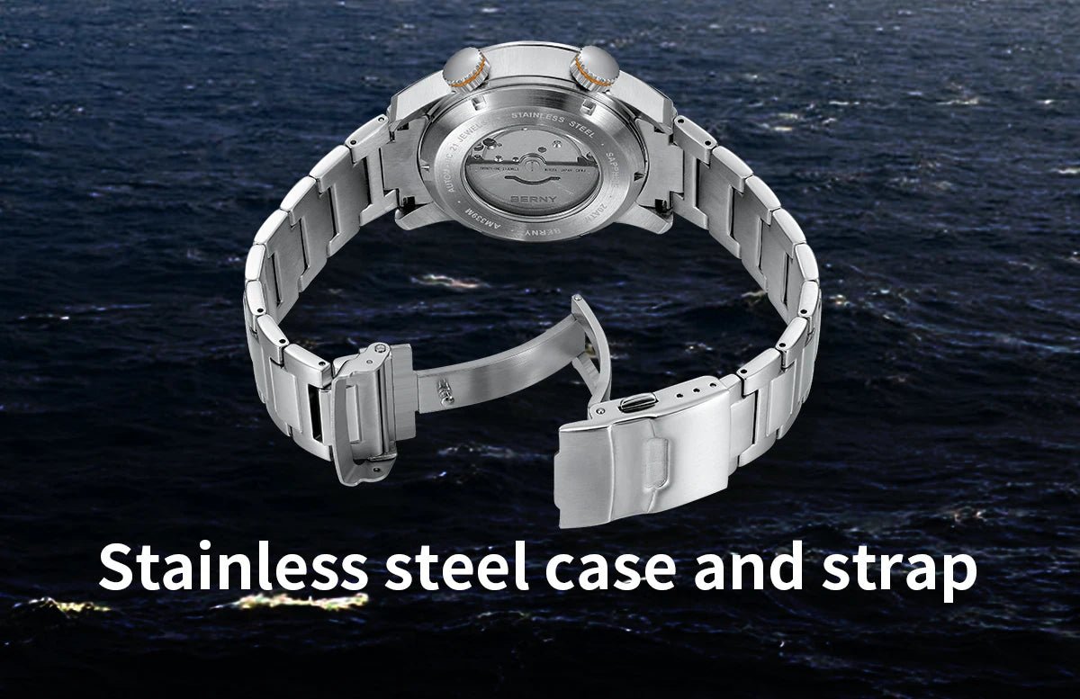 BERNY Automatic Dive Watch for Men Super Luminous - Oreela