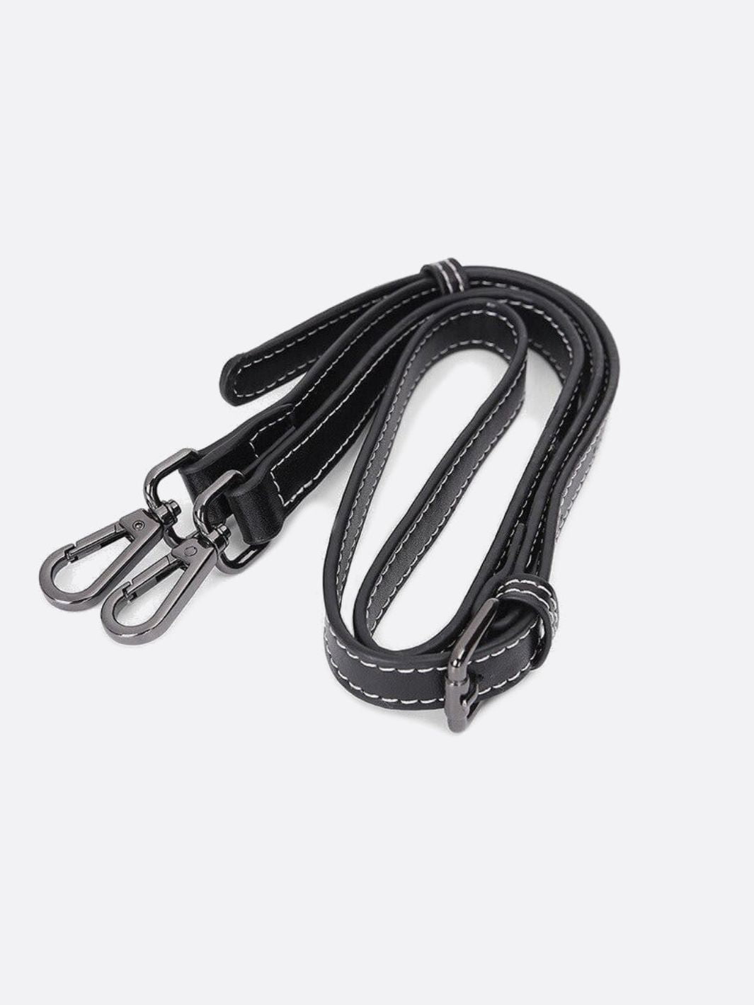 Black Leather Tote Handbag - Oreela