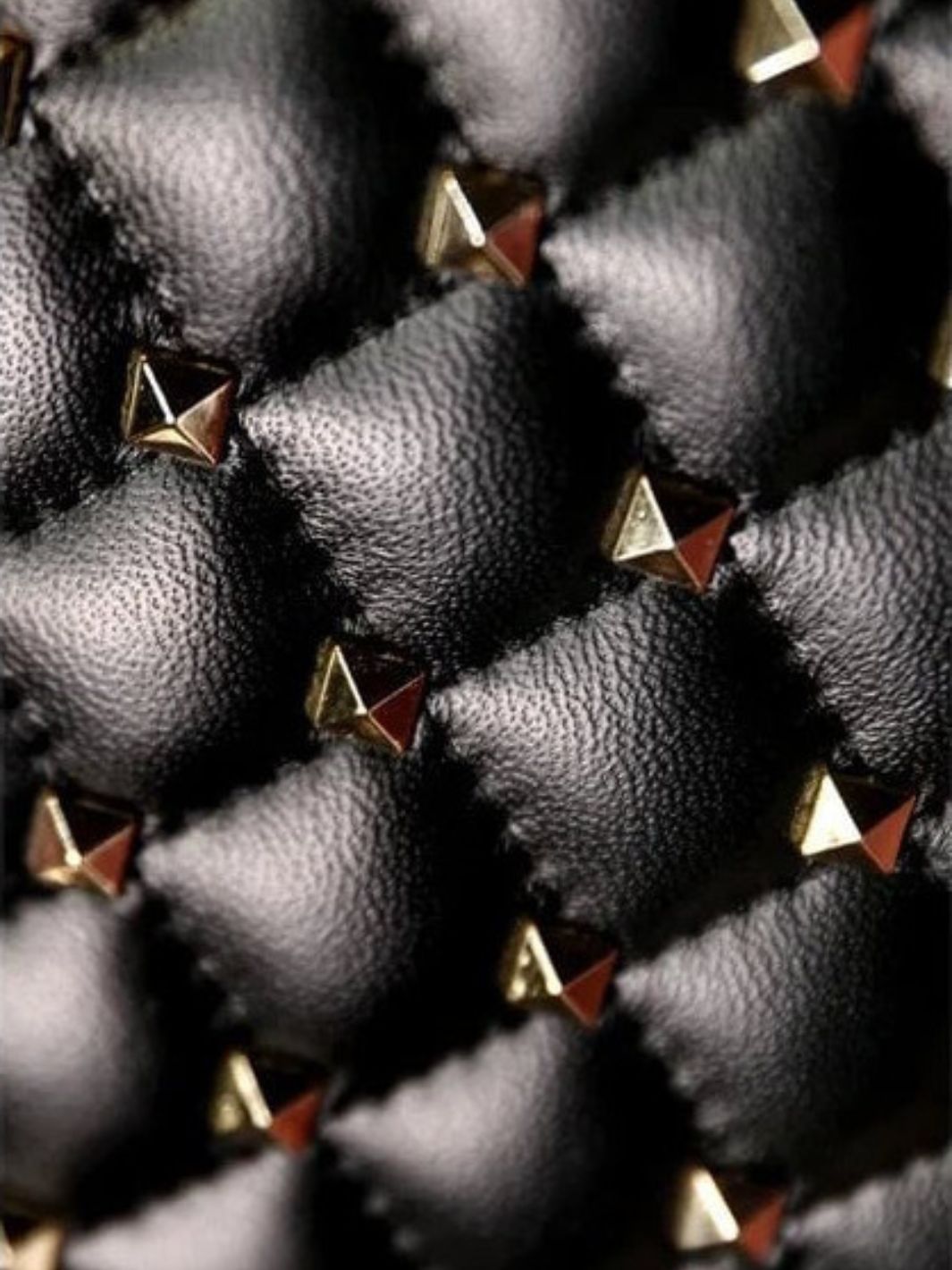 Black Studded Handbag - Oreela