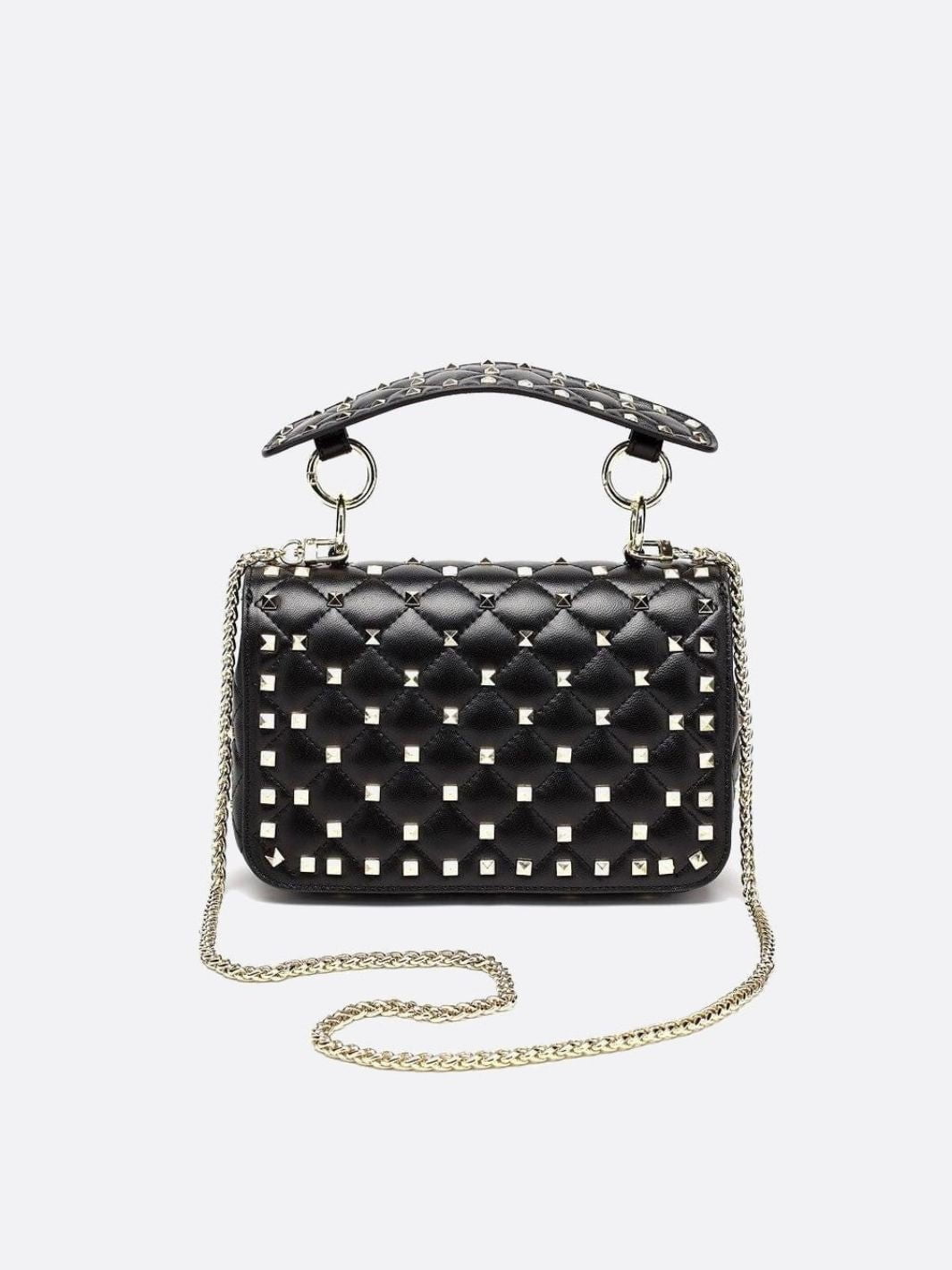 Black Studded Handbag - Oreela