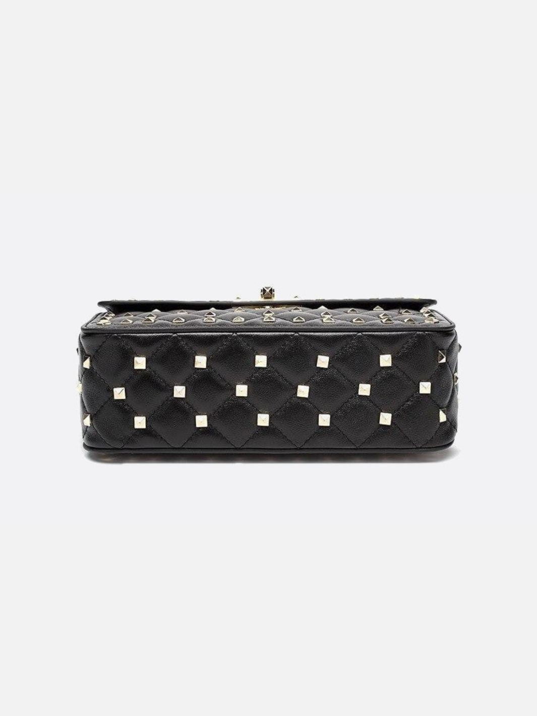 Black Studded Handbag - Oreela