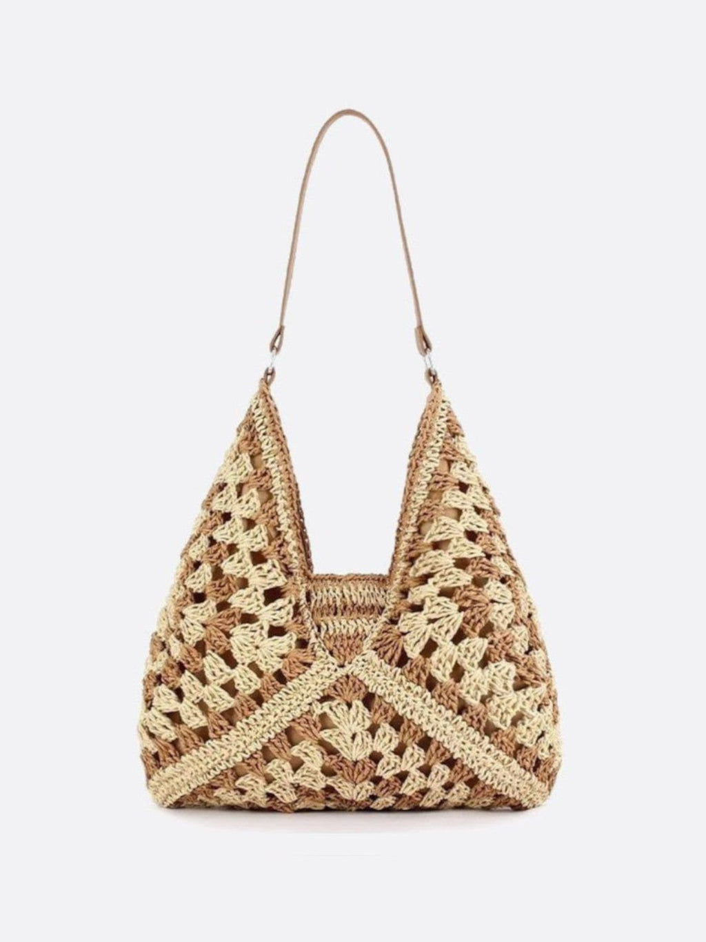 Boho Straw Crochet Crossbody Bag - Oreela