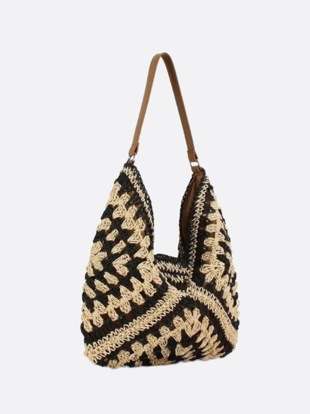 Boho Straw Crochet Crossbody Bag - Oreela