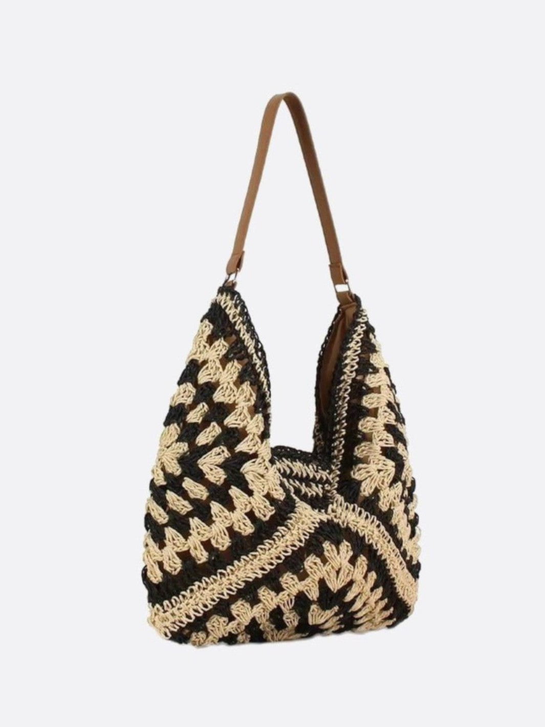 Boho Straw Crochet Crossbody Bag - Oreela
