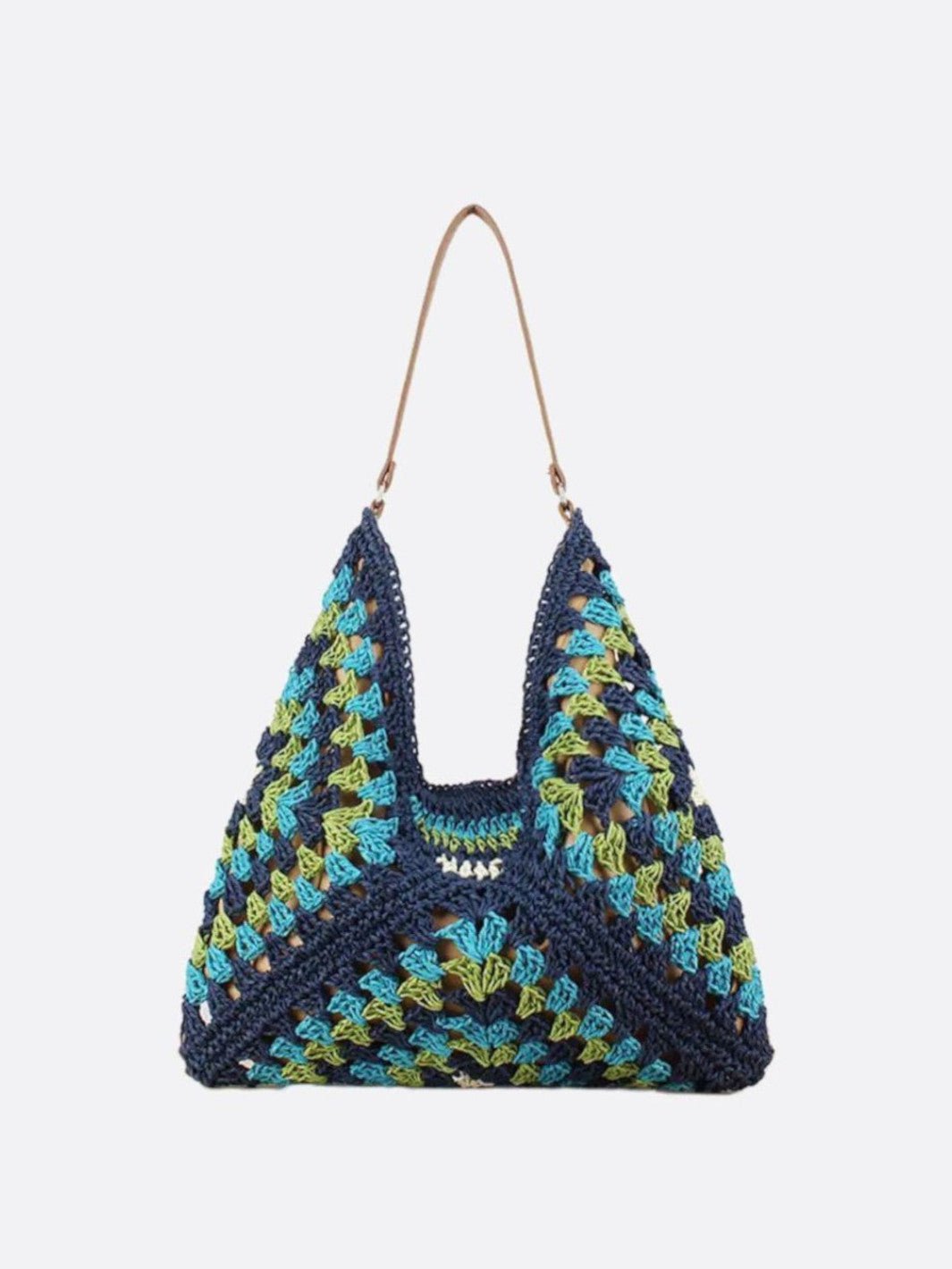 Boho Straw Crochet Crossbody Bag - Oreela