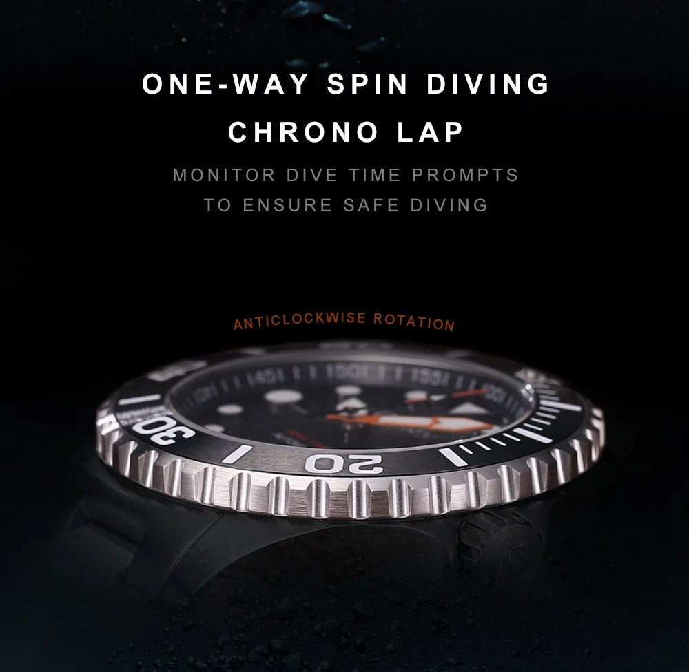 CADISEN AQUA DIVER New Brand Luxury Men Watches Automatic Watch - Oreela