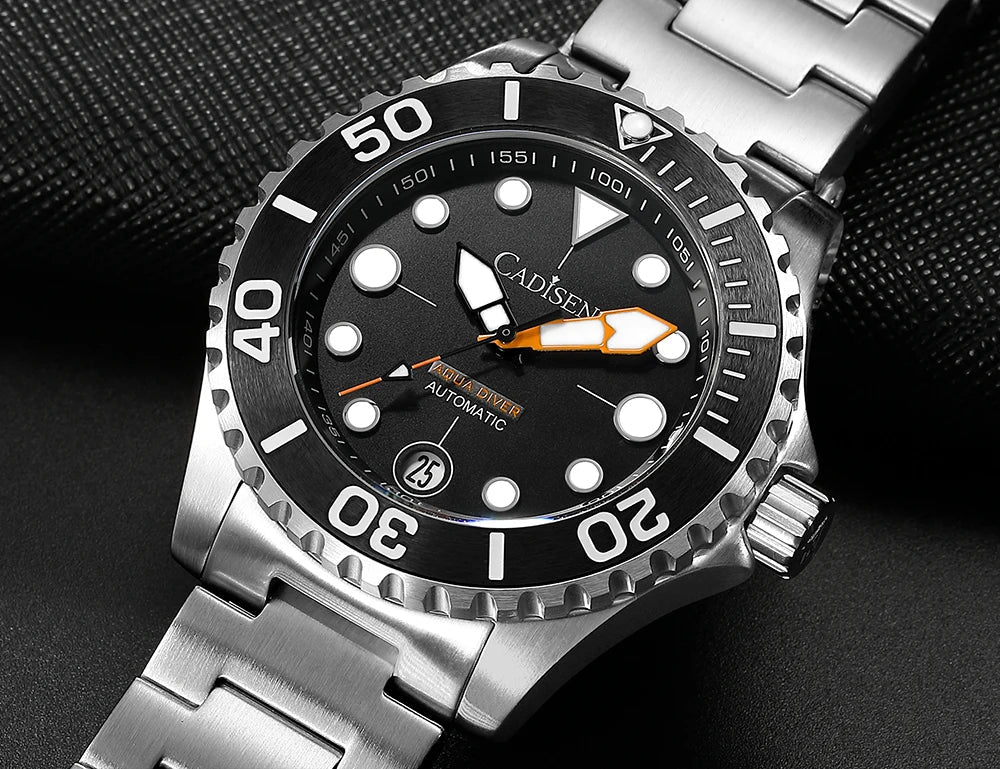 CADISEN AQUA DIVER New Brand Luxury Men Watches Automatic Watch - Oreela