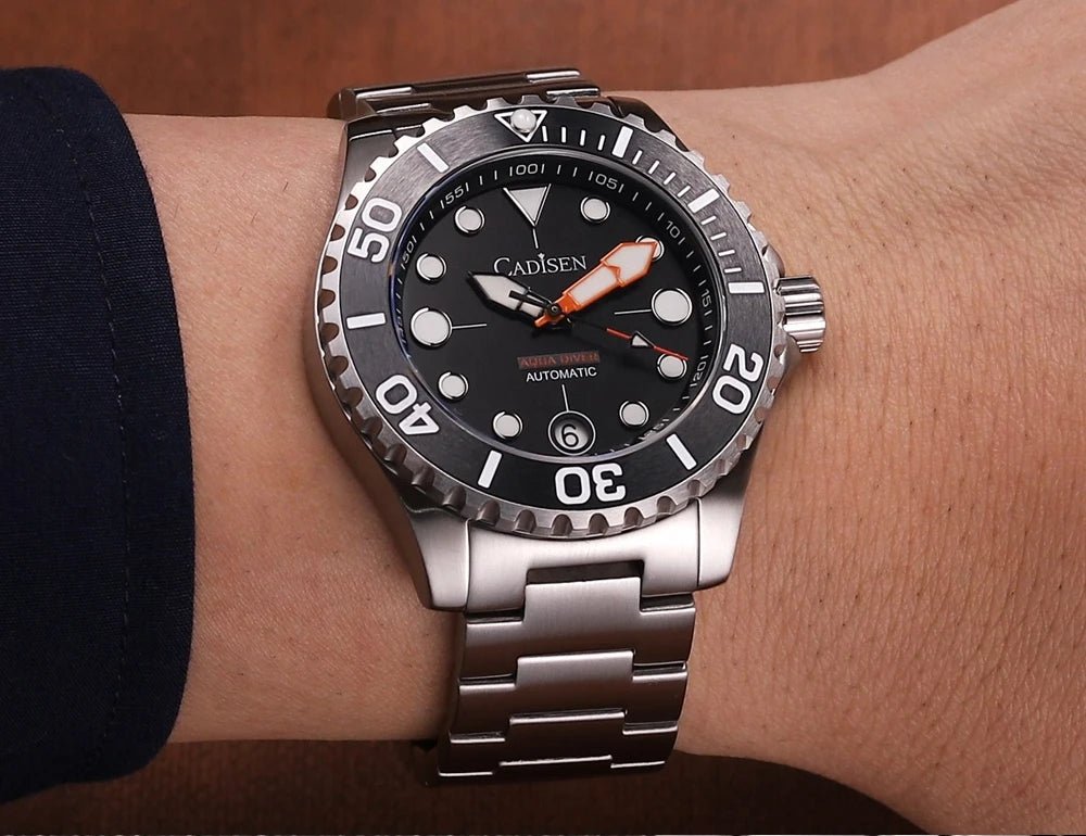 CADISEN AQUA DIVER New Brand Luxury Men Watches Automatic Watch - Oreela