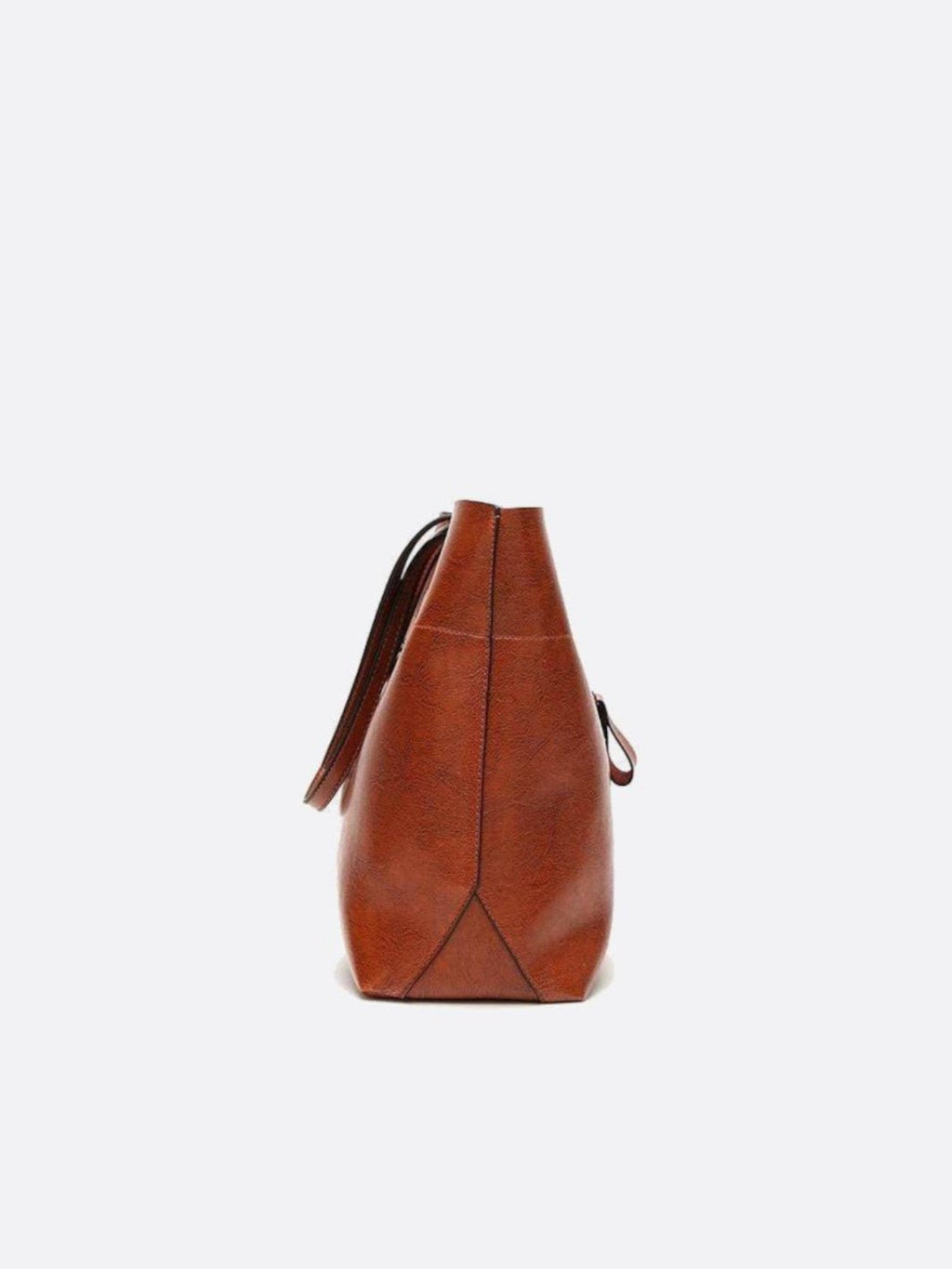 Camel Leather Tote Bag Stylish Everyday Carryall - Oreela