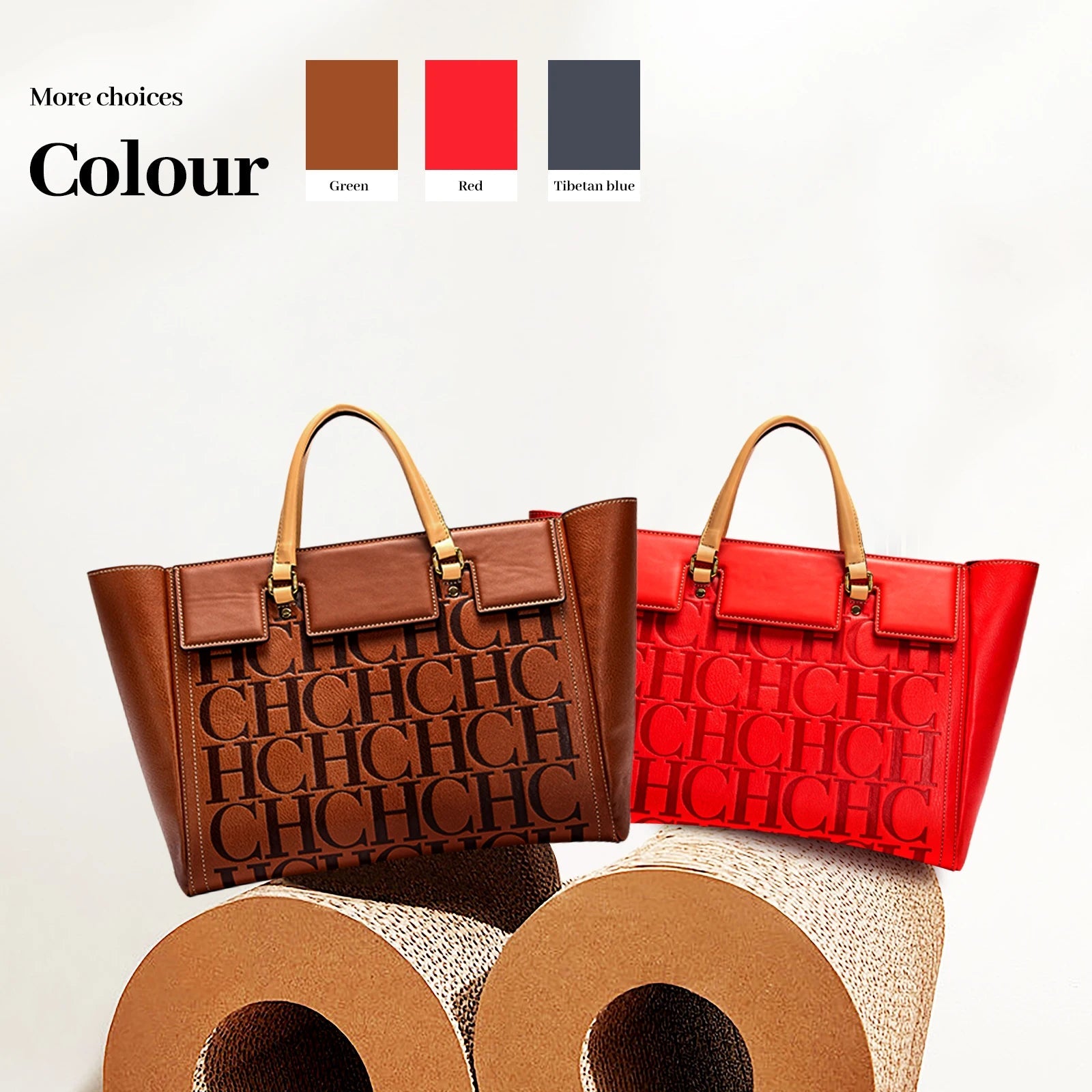 CHCH Women's Handbag 2024 New Brand Embossed Large Capacity Business Wallet - Oreela